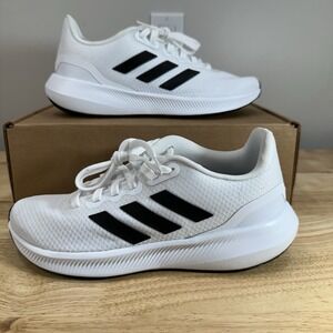 Adidas Women's Size 8 White Run Falcon 3.0W Sneakers Athletic Running Shoes